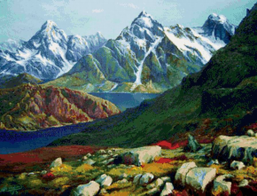 горный пейзаж - пейзаж, природа - предпросмотр