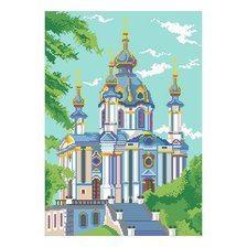 Оригинал схемы вышивки «церковь» (№768382)