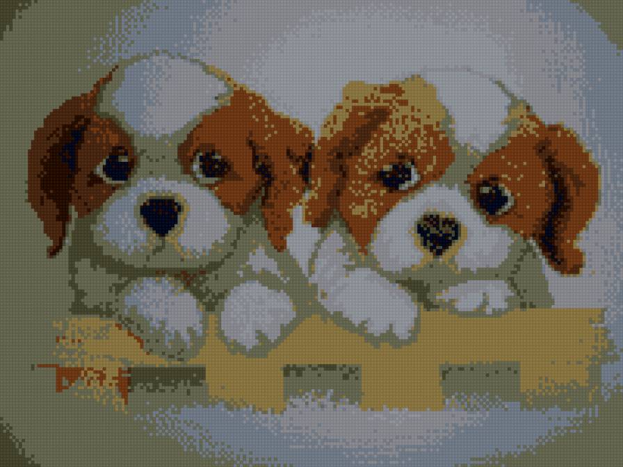 подушечка - собачки - предпросмотр