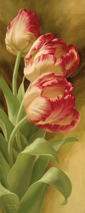 панно тюльпан - тюльпаны, цветы - оригинал