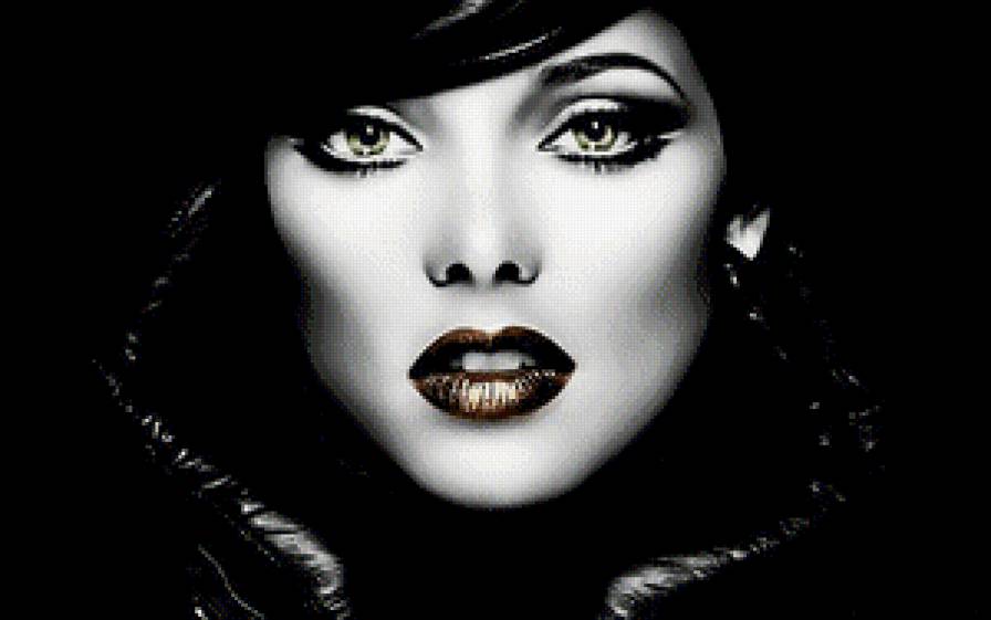 девушка арт - монохром девушка портрет красиво - предпросмотр