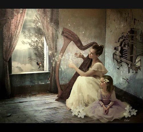 Арфистка - оригинал