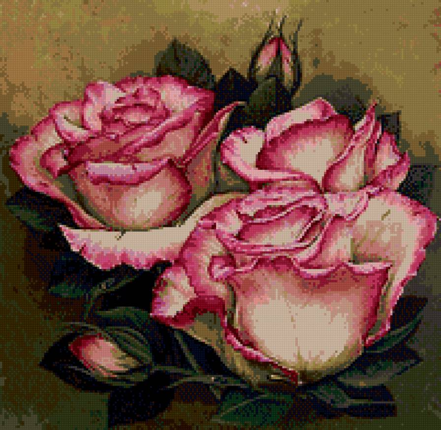 розы для бисера - предпросмотр