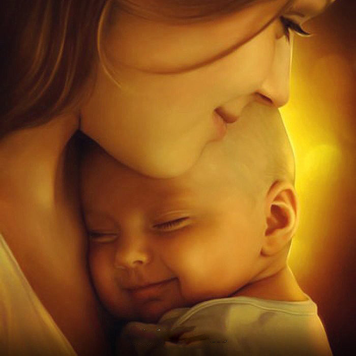 Любовь - мама ребенок - оригинал