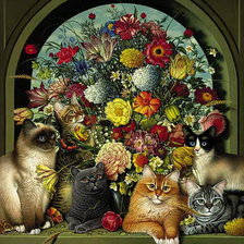 Схема вышивки «цветы»