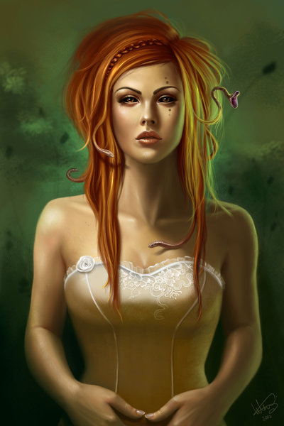 горгона - девушка, фэнтези - оригинал