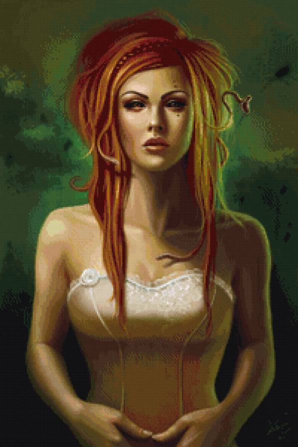 горгона - фэнтези, девушка - предпросмотр