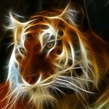 Оригинал схемы вышивки «Огненный тигр» (№769470)
