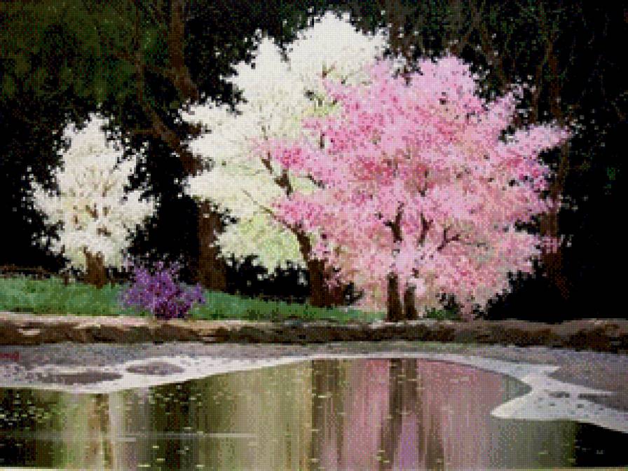 цветущие деревья - предпросмотр