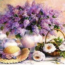 Схема вышивки «Jarrón de Flores»