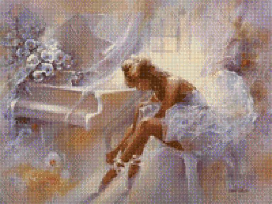 Балеринка с роялем - предпросмотр