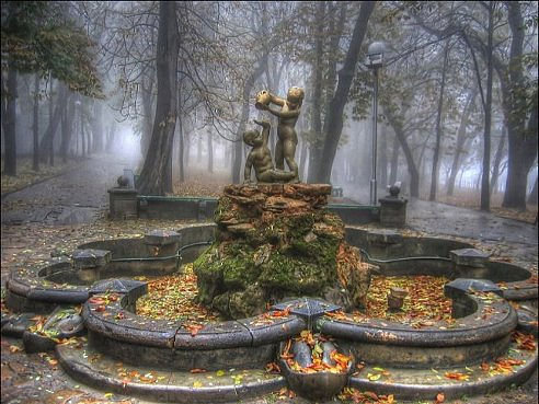 Ставрополь - памятники, парк, осень, города, бассейн - оригинал