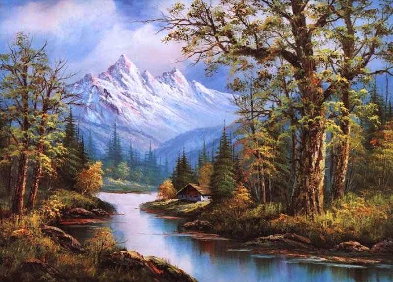 горный пейзаж - пейзаж, природа - оригинал