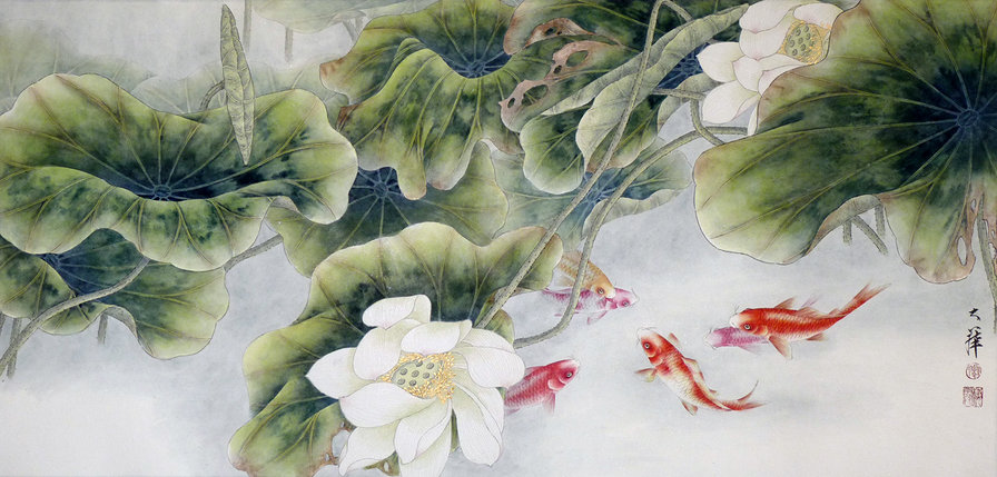 карпы кои - оригинал