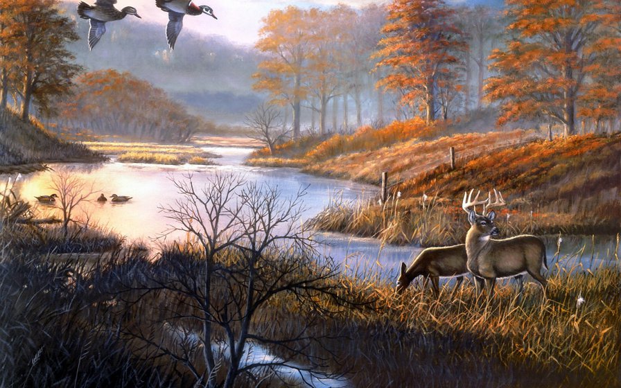 №770548 - красота, осень, природа, озеро - оригинал