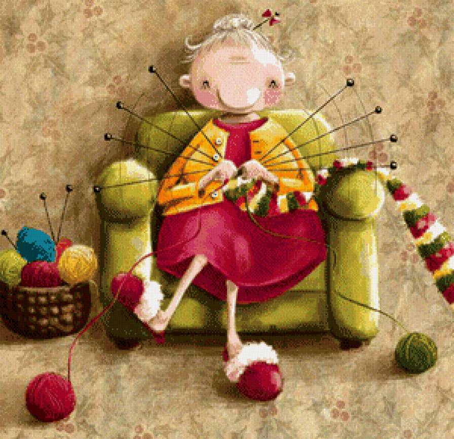 бабушка - рукоделие - предпросмотр