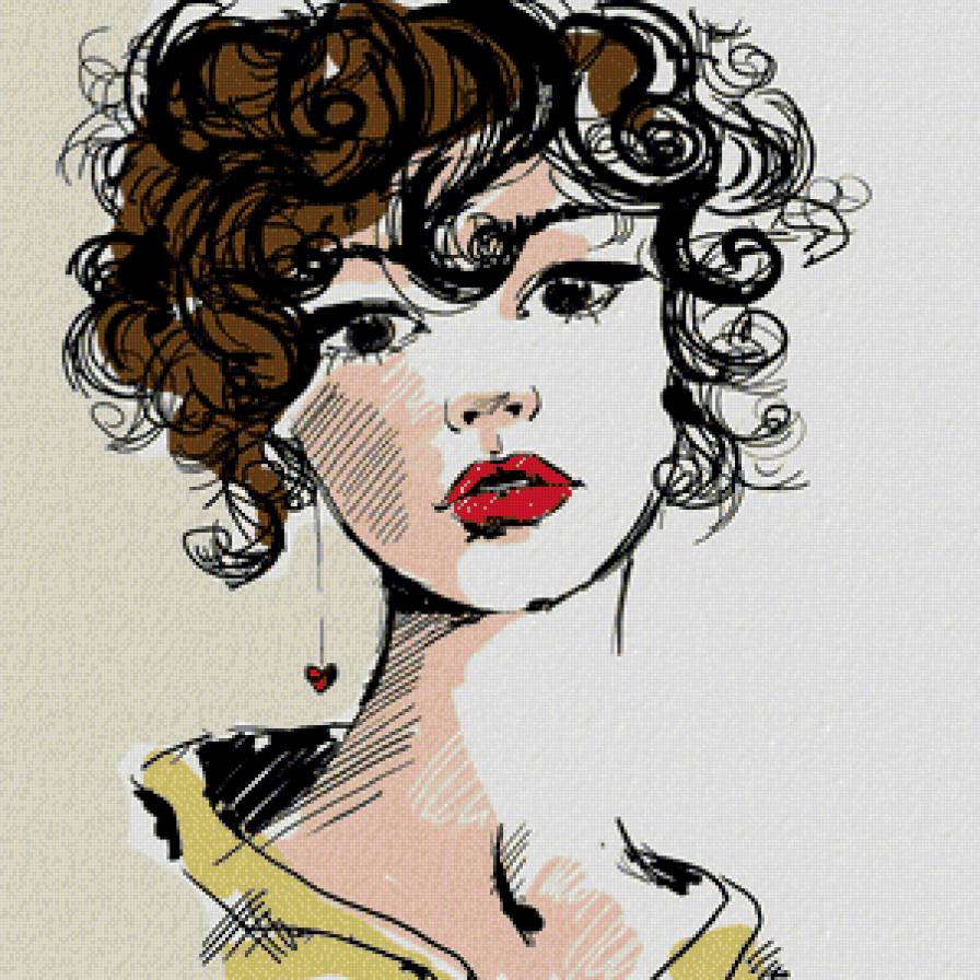 девушка - лицо - предпросмотр