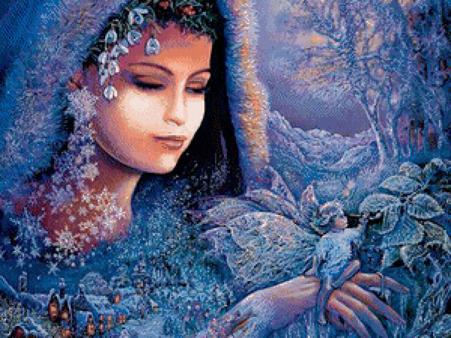 зима - времена года, девушка, природа - предпросмотр