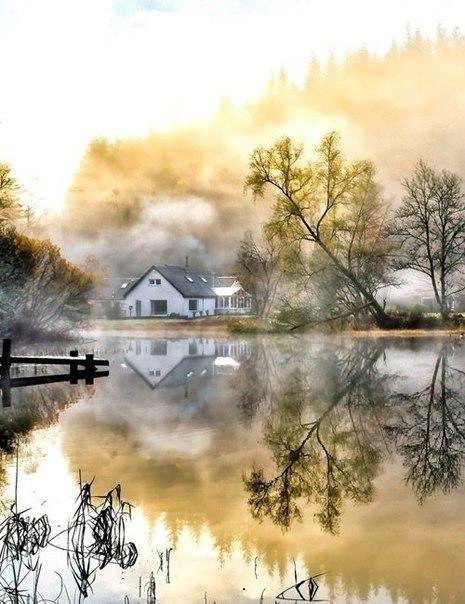 12 - природа, лето, дома - оригинал