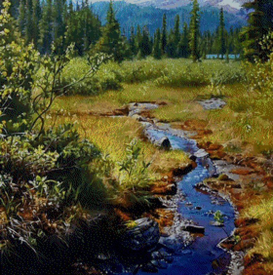 Лесной ручеёк - предпросмотр