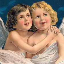 Схема вышивки «два ангелочка»