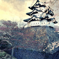 Схема вышивки «Замок Химедзи»