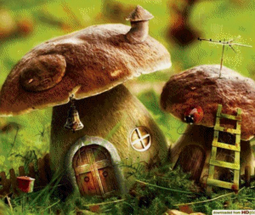 сказочные грибы 1 - лето, природа - предпросмотр