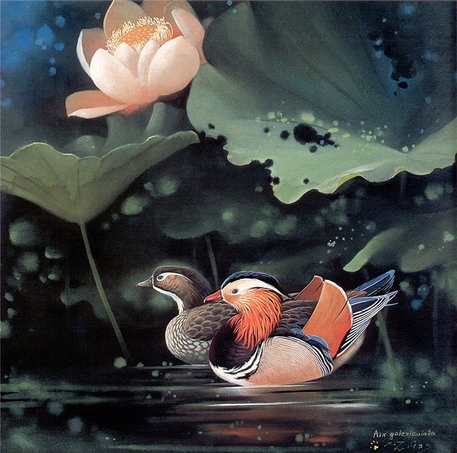 лотос и мандаринки - оригинал