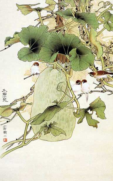 японская живопись - оригинал