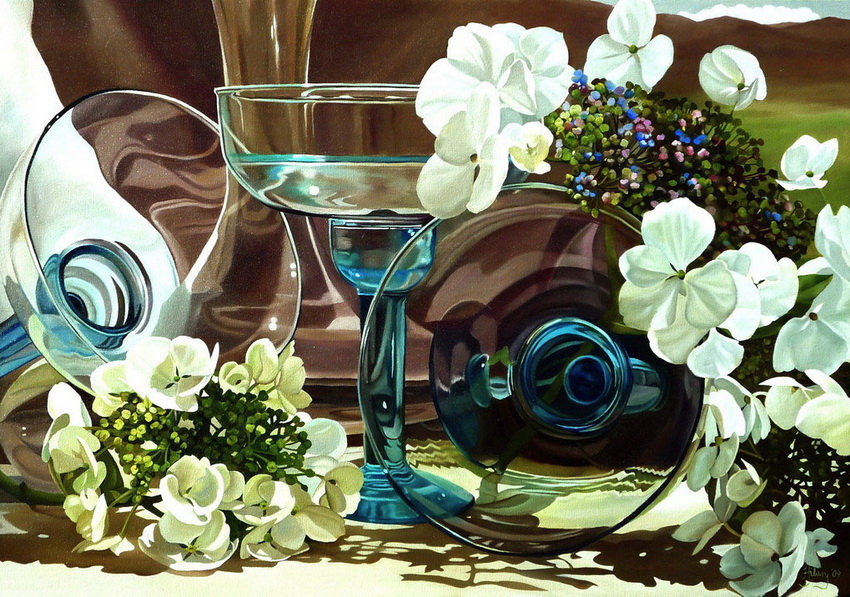 цветы и стекло - оригинал