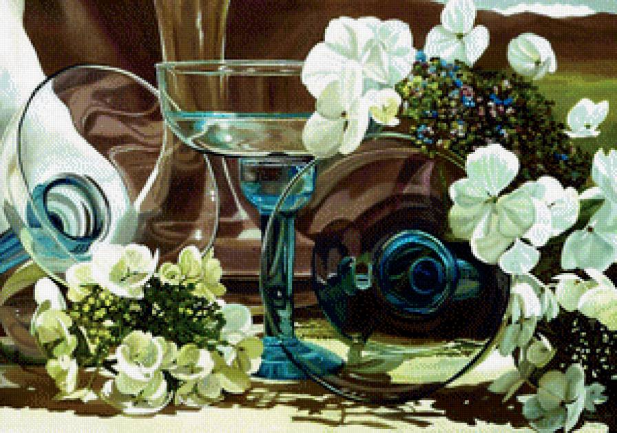 цветы и стекло - предпросмотр