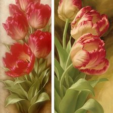 Оригинал схемы вышивки «тюльпаны» (№773353)