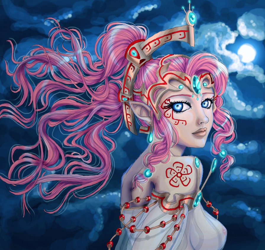 богиня - девушка, богиня - оригинал