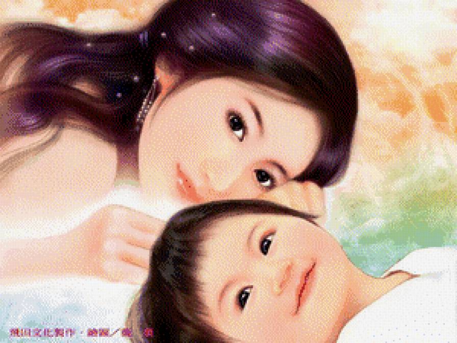 Прекрасные лица - картина, портрет, лица, живопись азии - предпросмотр