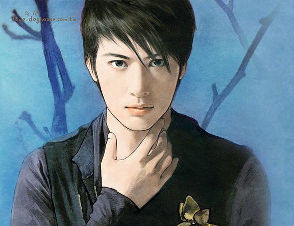 Парень - портрет, живопись азии, картина, лица - оригинал