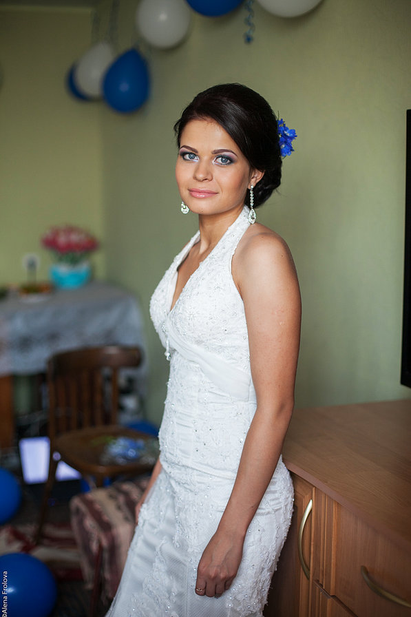 невеста - вышивка крестом, бисер - оригинал