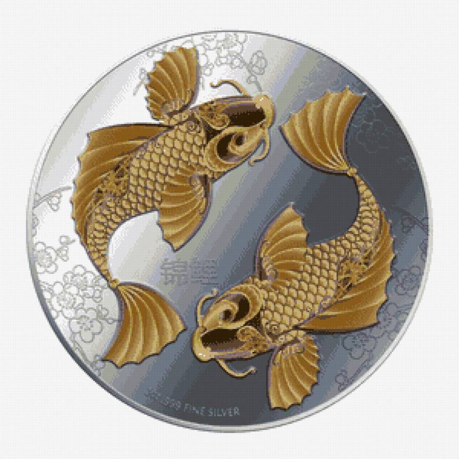 рыбки - рыба, фен-шуй, круглая - предпросмотр