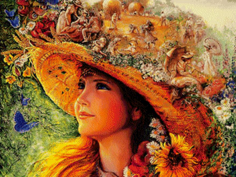 №775145 - фантазия, шляпка, девушка - предпросмотр