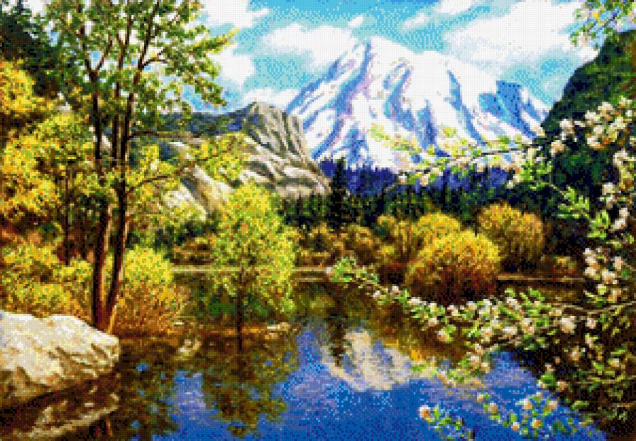 горный пейзаж - горы, пейзаж - предпросмотр