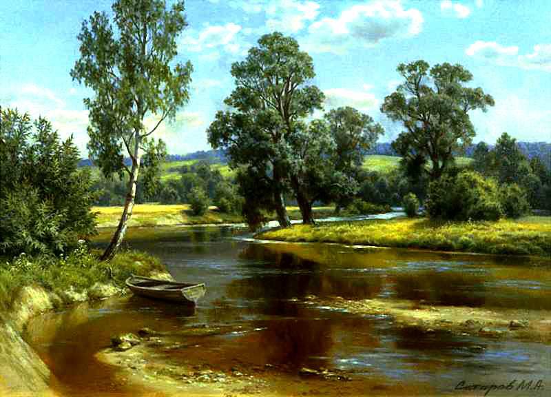 русские равнины - пейзаж - оригинал