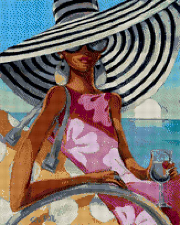 полосатая шляпа - предпросмотр