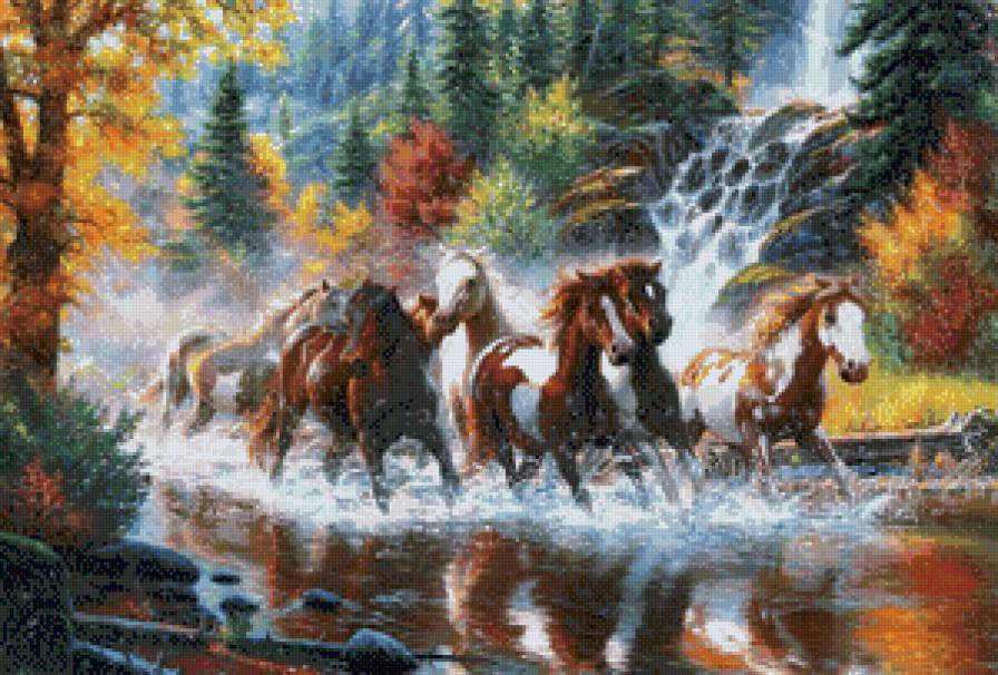 бегущие лошади - лошадь, животные - предпросмотр