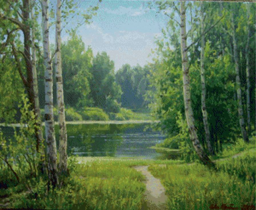 Природа - природа, пейзаж, березы - предпросмотр