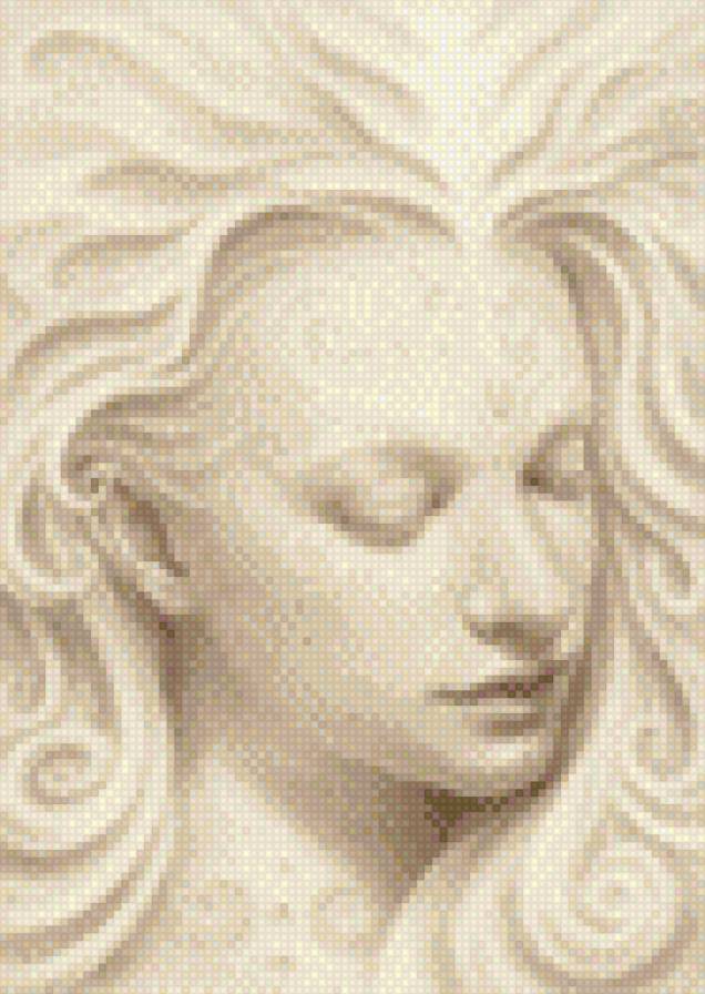 Бледная - мозаика - предпросмотр