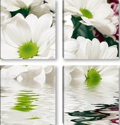 триптих цветы - оригинал