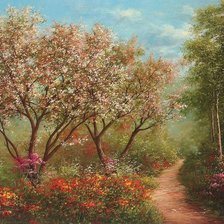 Схема вышивки «Земля в цвету»