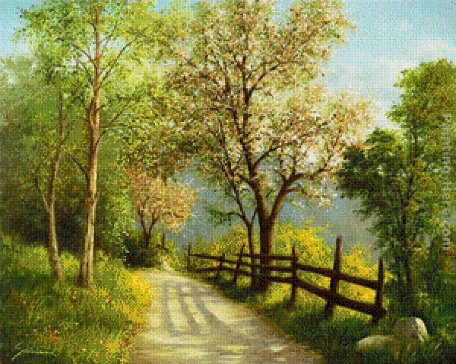 Тропинка в лесу - предпросмотр