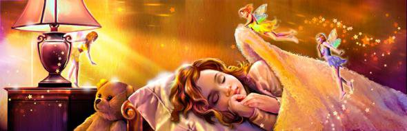 сладких снов - феи, ночь, девочка, сон, дети, люди, фея, фентези, девочки - оригинал