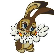 Схема вышивки «зайка»