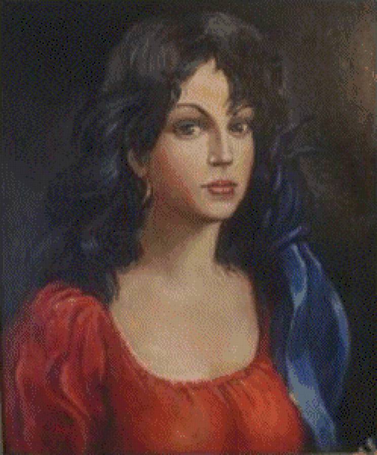 Цветной оригинал везучей циганки - циганка, счастье - предпросмотр